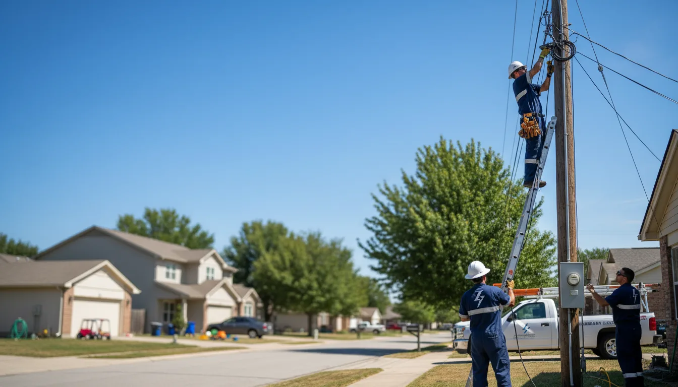 Residential electrician providing installation services in Scotts Hill, TN